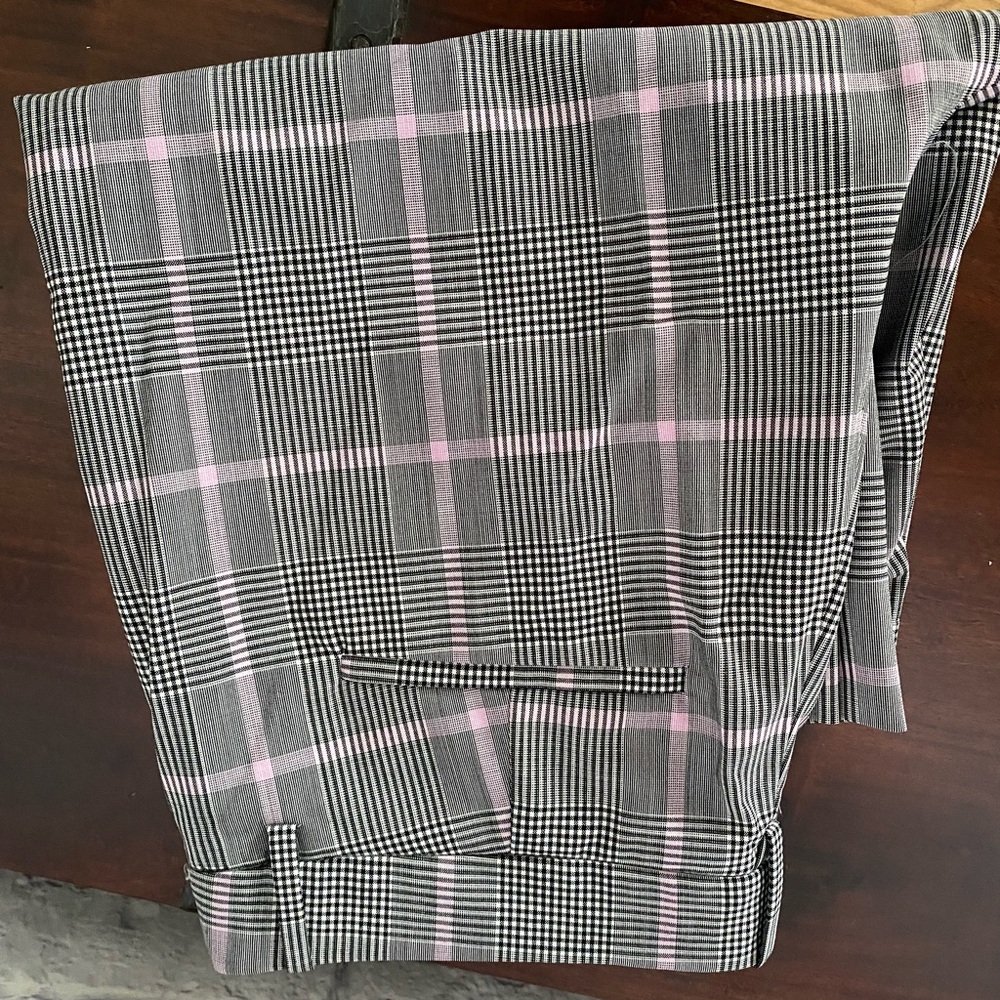 NWT J. Crew Plaid High Rise Plaid Dress Pants Size 10